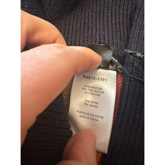 Renuar Ladies Sweater Colorful O/S Square Pattern NWT - Picture 11 of 14